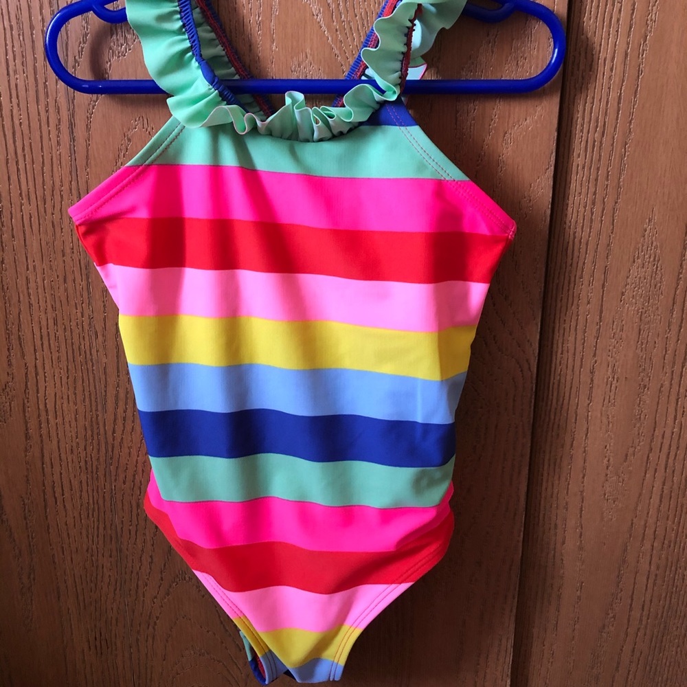 Baby gap striped toddler bathing suit sz 5 years